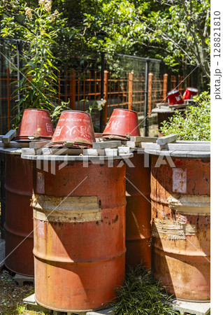 防火用水　消火　バケツ 128821810