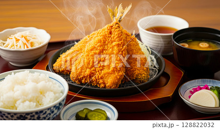 おいしいアジフライ定食 128822032
