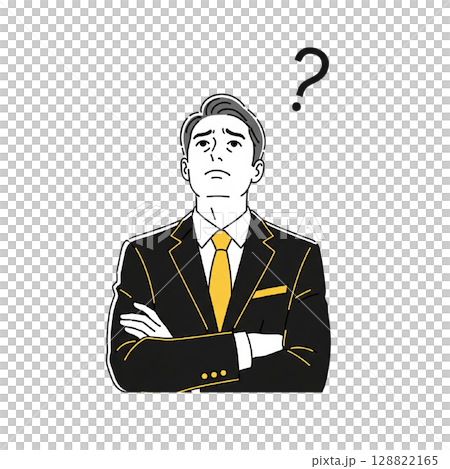 憂慮形象男性 憂慮形象男性 128822165