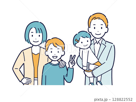家族のイラスト 128822552
