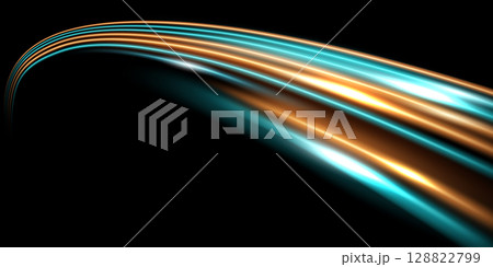 beautiful light speed line background on black background abstract design vector illustration 128822799
