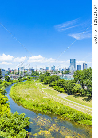 初夏の仙台市全景 初夏の仙台市全景 128823067
