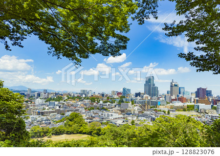 初夏の仙台市全景 初夏の仙台市全景 128823076