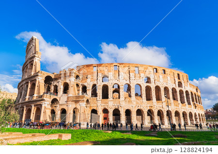 ローマ 世界遺産 コロッセオ ローマ 世界遺産 コロッセオ 128824194