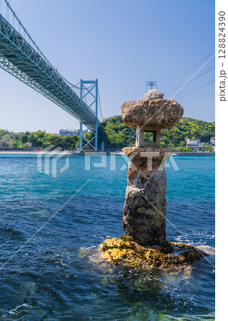 《福岡県》関門海峡の眺望・関門橋 《福岡県》関門海峡の眺望・関門橋 128824390