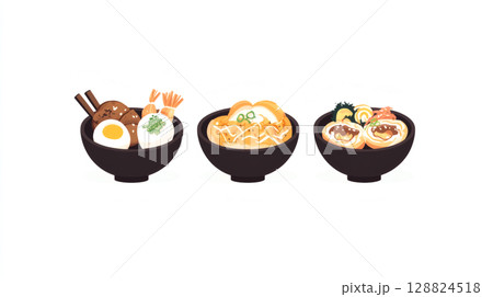 美味しそうな丼 128824518