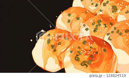 アップのたこ焼き 128824519