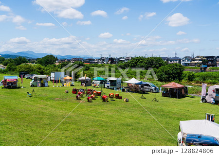 夏のイベント　燈篭流し 128824806