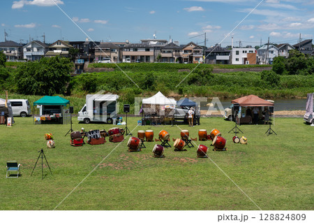 夏のイベント　燈篭流し 128824809