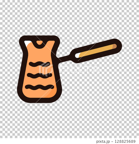 土耳其咖啡插圖圖示（咖啡、咖啡廳、餐廳素材） 128825689