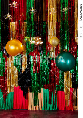 Vibrant New Year's Eve Party Decor 128825869