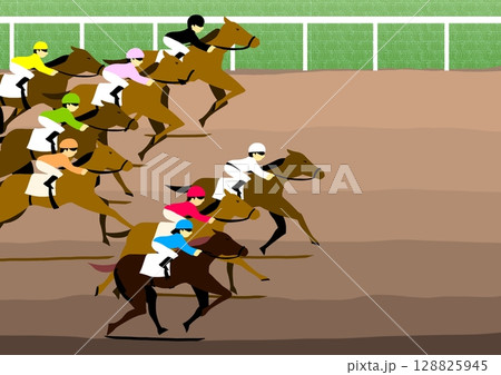 競馬のダート 128825945