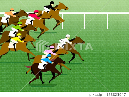 競馬レース 競馬レース 128825947