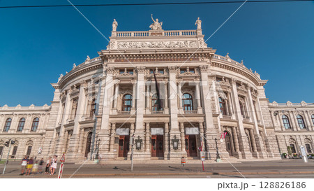 The Burgtheater is the Austrian National Theatre timelapse hyperlapse in Vienna The Burgtheater is the Austrian National Theatre timelapse hyperlapse in Vienna 128826186
