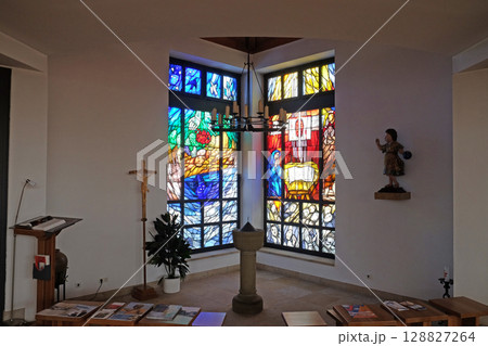 Church of Saint Bartholomew in Leutershausen, Germany 128827264