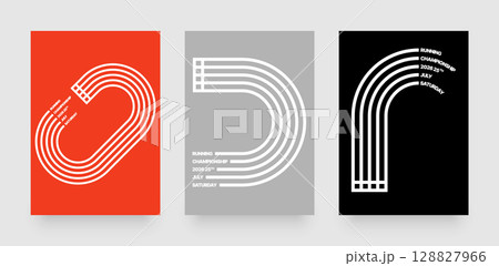 Layout template for sports event or competition. 128827966