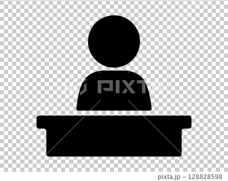 教壇のアイコン モノトーン 教壇のアイコン モノトーン 128828598