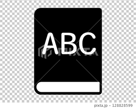英語の教科書のアイコン モノトーン 英語の教科書のアイコン モノトーン 128828599