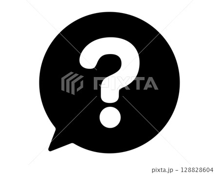 質問のアイコン　モノトーン 128828604