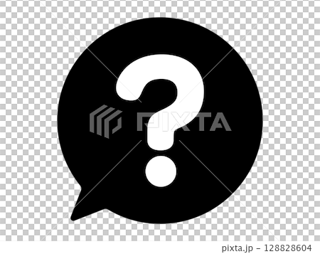 質問のアイコン　モノトーン 128828604