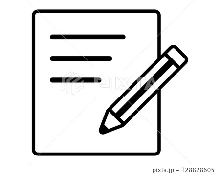 テストのアイコン モノトーン テストのアイコン モノトーン 128828605