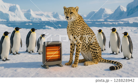 チーターがヒーター!?ペンギンに最速で“サイソク”した一日 128828942