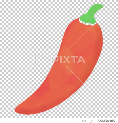 水彩風格的簡單辣椒插圖 水彩風格的簡單辣椒插圖 128830465