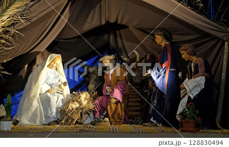 Nativity Scene, Birth of Jesus Saint Sulpice Church, Paris, France Nativity Scene, Birth of Jesus Saint Sulpice Church, Paris, France 128830494