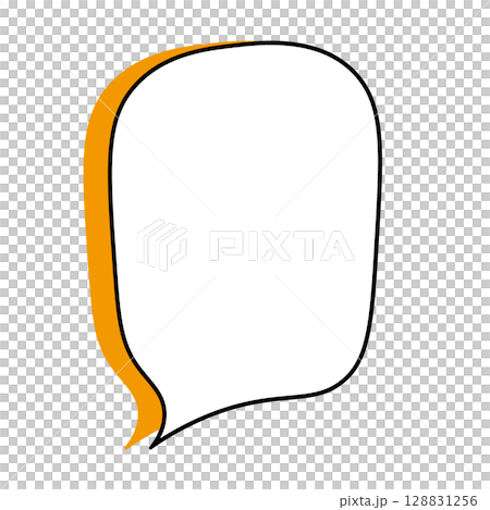 Simple speech bubble illustration, vertical 128831256