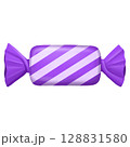 Purple striped halloween wrapped candy 128831580