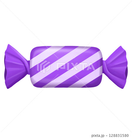 Purple striped halloween wrapped candy Purple striped halloween wrapped candy 128831580