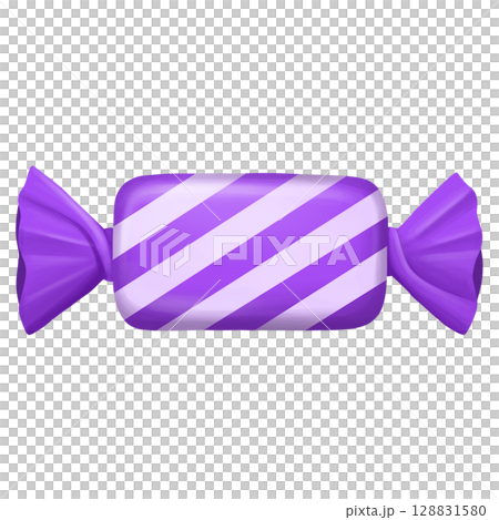 Purple striped halloween wrapped candy Purple striped halloween wrapped candy 128831580