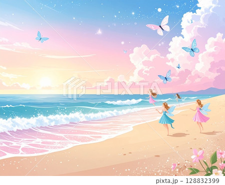 美しいビーチの風景 128832399