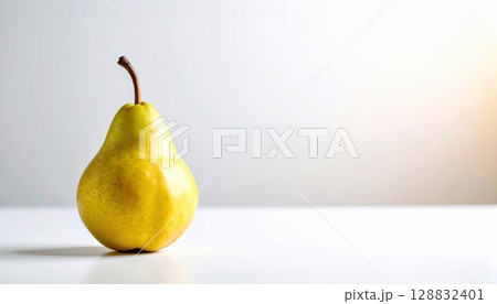《AI画像》白背景と洋梨 128832401