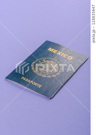 Mexican passport for travelling, flying and doing business Mexican passport for travelling, flying and doing business 128835647