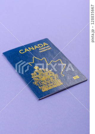 Canadian passport for travelling, flying and doing business. Canada document Canadian passport for travelling, flying and doing business. Canada document 128835667