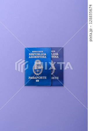 Argentine passport for travelling, flying and doing business. Argentina document Argentine passport for travelling, flying and doing business. Argentina document 128835674