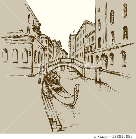 Venice. Vector cityscape 128835885