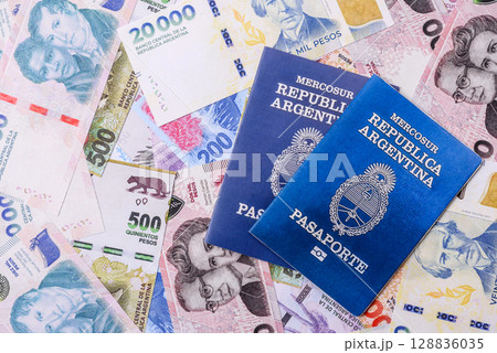 Argentine passport for travelling, flying and doing business Argentine passport for travelling, flying and doing business 128836035