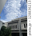Concrete dreams beneath a cotton sky - a moment of calm between the builds and the blue. 128836213