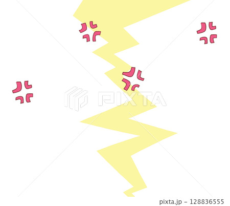 ムカつきマークと亀裂 128836555