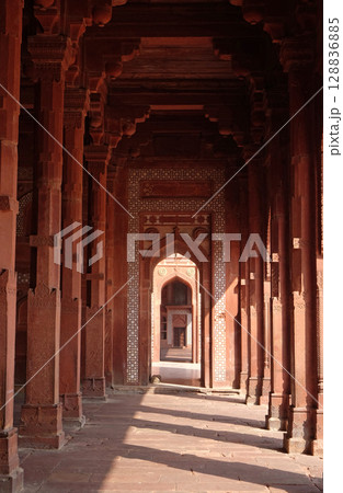 Historical city constructed by Mughal emperor Akbar in Fatehpur Sikri, Uttar Pradesh, India Historical city constructed by Mughal emperor Akbar in Fatehpur Sikri, Uttar Pradesh, India 128836885