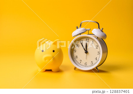 Piggy bank as a financial conceptual background with coins, doing business Piggy bank as a financial conceptual background with coins, doing business 128837401