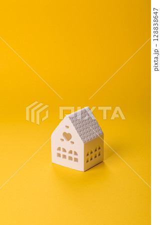 Conceptual background with house, property investment or property 128838647