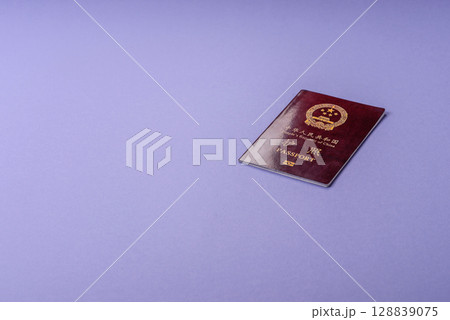 China Citizen Passport, Chinese document for global business China Citizen Passport, Chinese document for global business 128839075