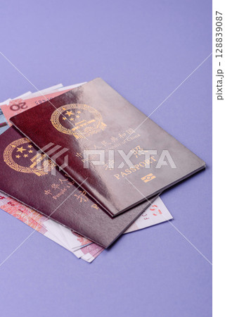 China Citizen Passport, Chinese document for global business 128839087