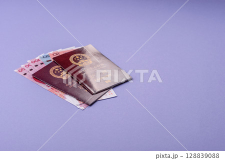 China Citizen Passport, Chinese document for global business 128839088