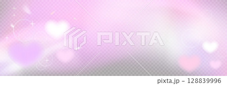 Soft heart shaped light effect with pink flares, glow, and subtle shine. Romantic overlay for Valentine s Day, love designs, or wedding projects. 128839996