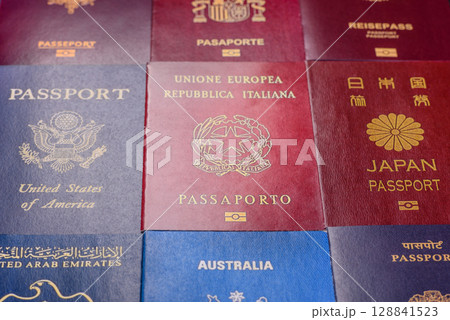 Passports of citizens of different countries of the world Passports of citizens of different countries of the world 128841523