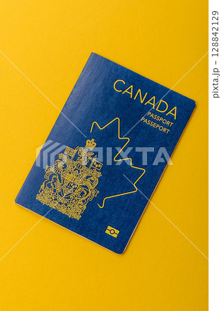 Canadian passport for travelling, flying and doing business. Canada document, id 128842129